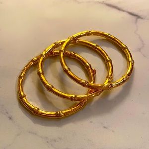 Lilly Pulitzer Gold Bangle Bracelets